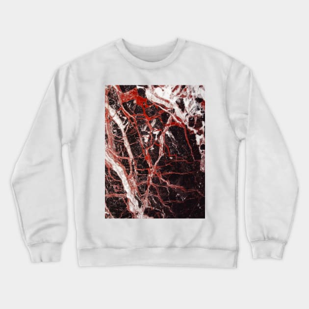 Black and red marble iphone case Crewneck Sweatshirt by mikath